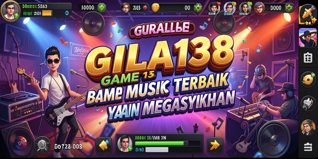 Tampilan gameplay GILA138 dengan berbagai tantangan musik yang menarik.