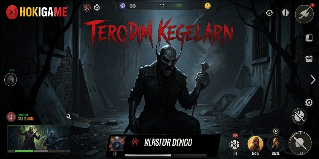 Screenshot menampilkan momen menegangkan dari gameplay HOKIGAME.