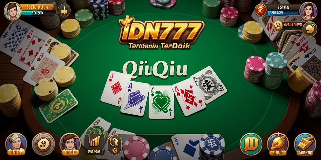 Screenshot gameplay QiuQiu yang penuh aksi di IDN777.