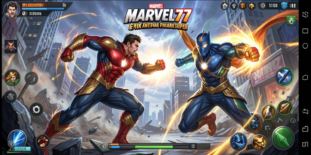 Tangkapan layar gameplay MARVEL77 dengan aksi pertarungan yang mendebarkan.