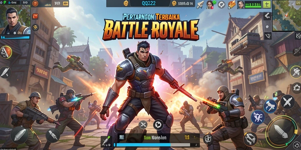 Tampilan gameplay QQ222 yang seru dan mendebarkan di medan tempur.