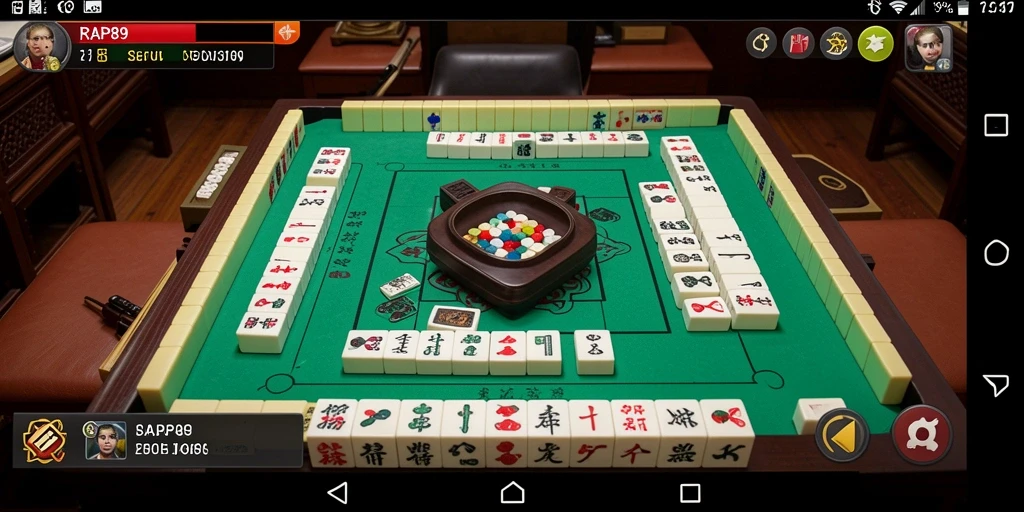 Screenshot gameplay RAP89 menampilkan tantangan Mahjong yang seru.