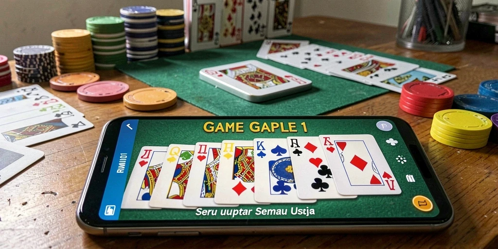 Tampilan gameplay REMI101 yang menarik saat bermain Gaple.