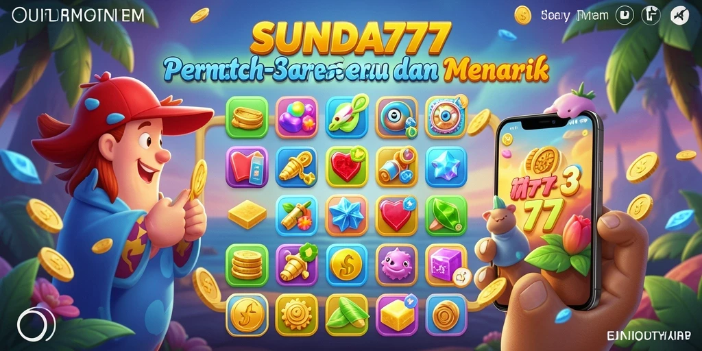 Screenshot menunjukkan gameplay Match-3 yang seru dan penuh warna.