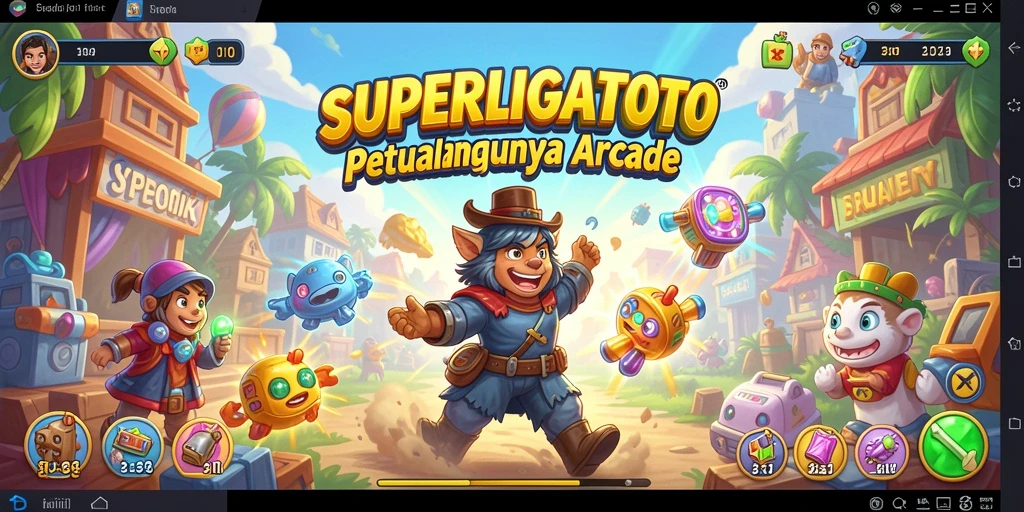 Screenshot gameplay SUPERLIGATOTO menampilkan aksi seru dan tantangan menarik.