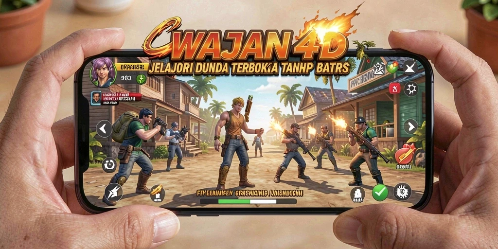 Tampilan gameplay seru dalam dunia terbuka WAJAN4D.